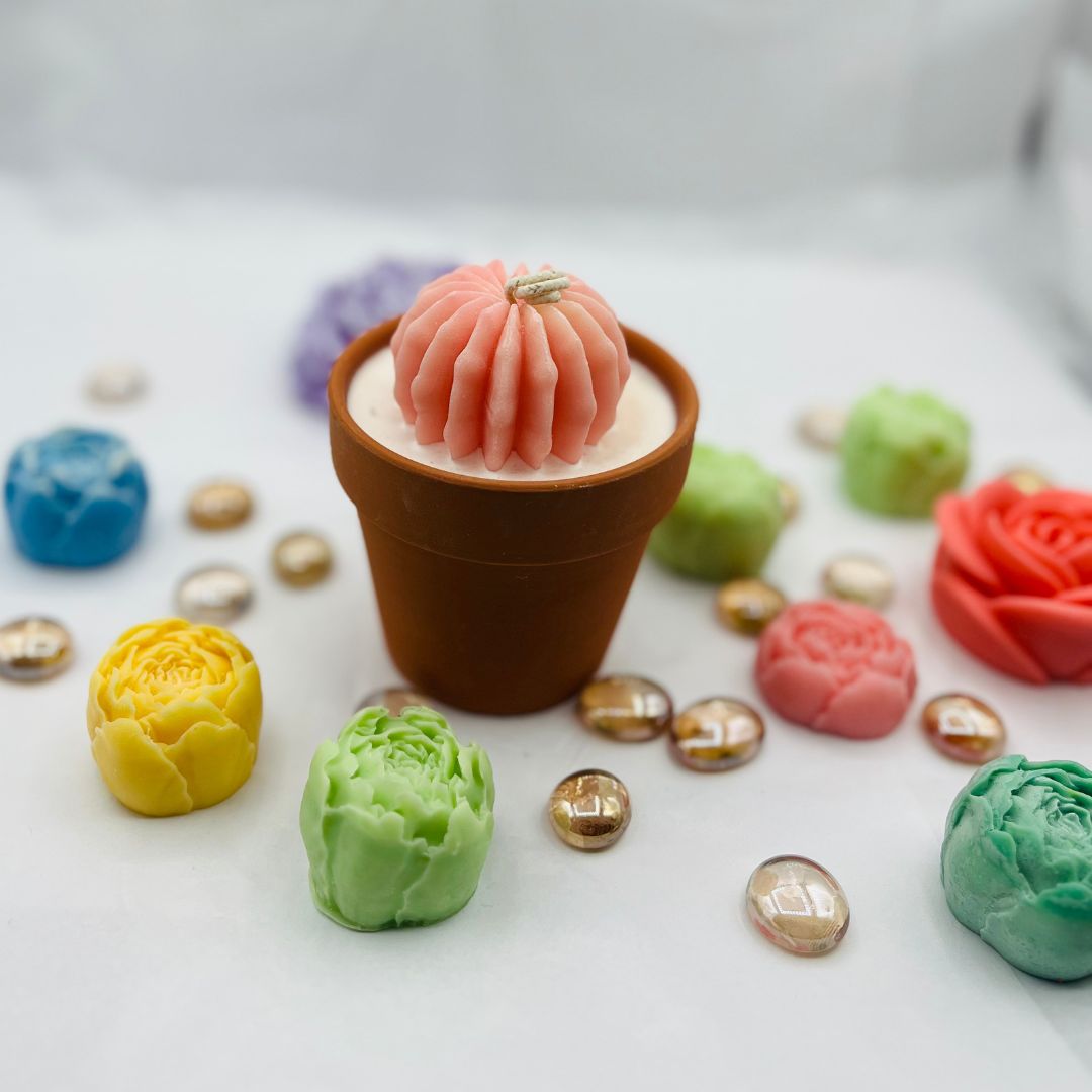 Handmade Cactus Pot Candle