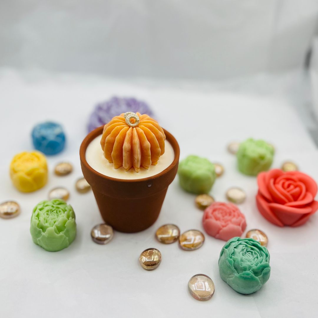 Handmade Cactus Pot Candle