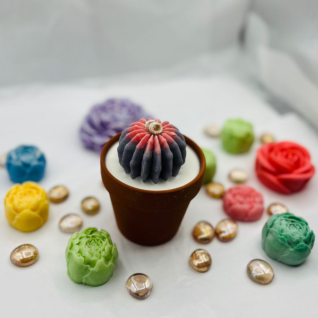 Handmade Cactus Pot Candle