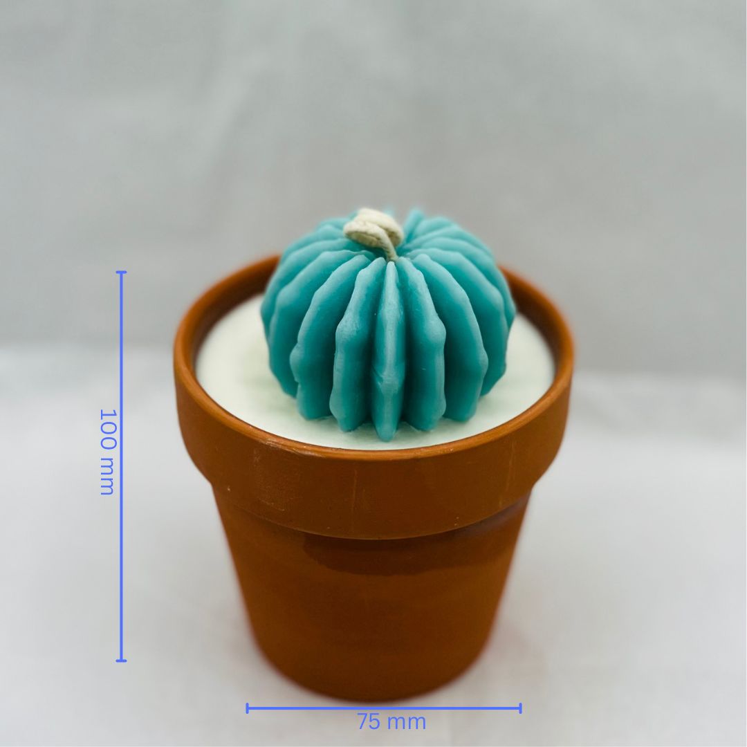 Handmade Cactus Pot Candle