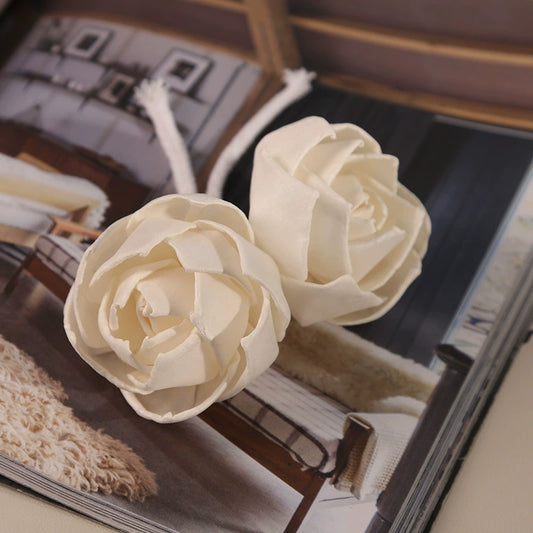 3 pc Handcrafted Tongcao Pith Diffuser Flower